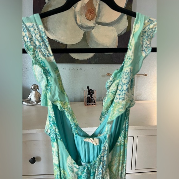 Nights By the Sea Ruffled  Midi Dress from Millibon Large - Picture 3 of 5